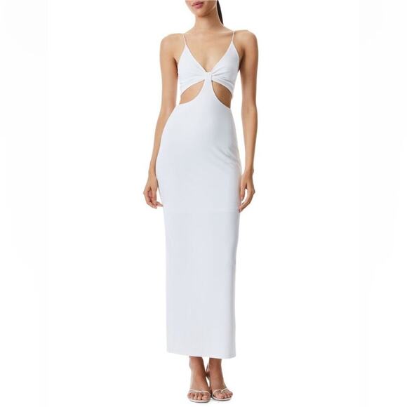 Alice + Olivia Dresses & Skirts - New Alice + Olivia Havana White Cut‎ Out Maxi Dress 4